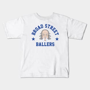 Broad Street Ballers - White Kids T-Shirt